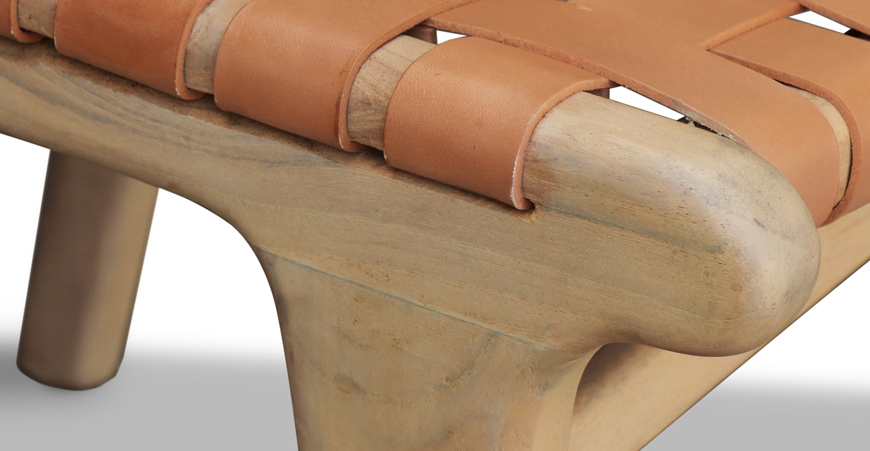 Premium Teak & Leather Dining Chair - Handcrafted Solid Wood & Genuine Leather - Perfect for Dining Room, Kitchen, or Restaurant Use