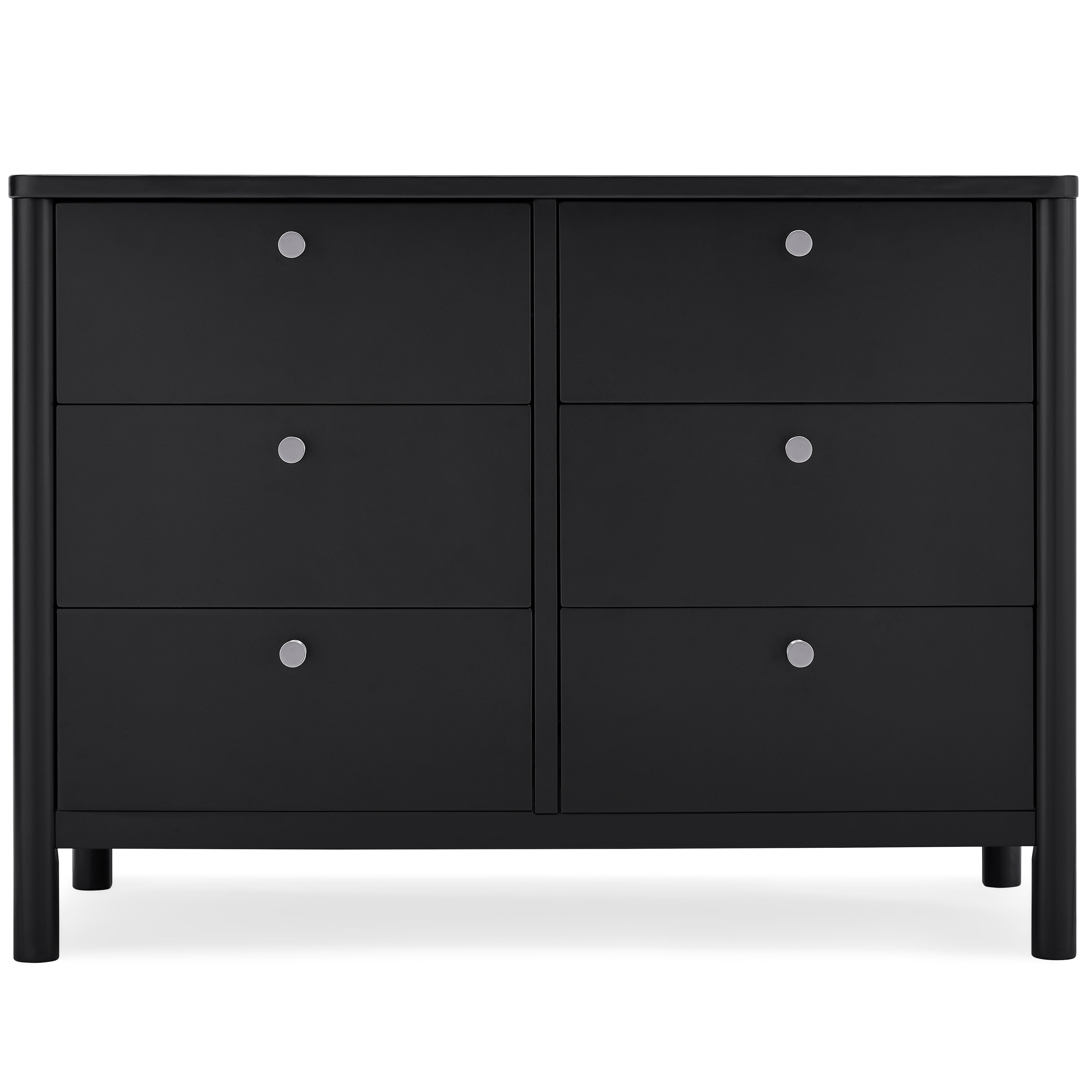 Brooks 6 Drawer Dresser with Interlocking Drawers - Sturdy Wooden Bedroom Furniture for Clothes Storage | Perfect for Master Bedroom, Guest Room & Nursery Organization