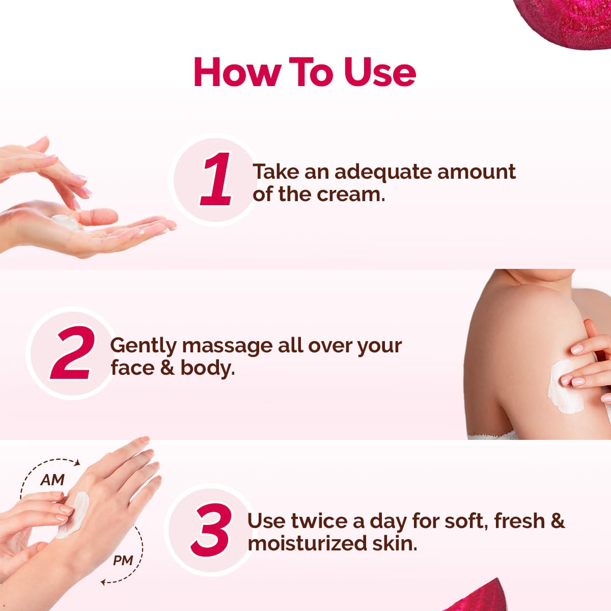 Mamaearth Beetroot Hydraful Light Moisturizing Cream with Beetroot & Hyaluronic Acid | 24H Hydration for Face, Hands & Body | Non-Greasy, Quick Absorbing Formula | Pink Glow Moisturizer | Perfect for Daily Skincare Routine & Travel (200g)