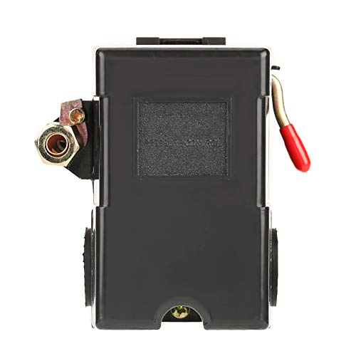 95-125 PSI Air Compressor Pressure Switch & Regulator - Heavy Duty Pump Control Valve for Pneumatic Systems - Perfect for Workshop Tools, HVAC, and Industrial Applications