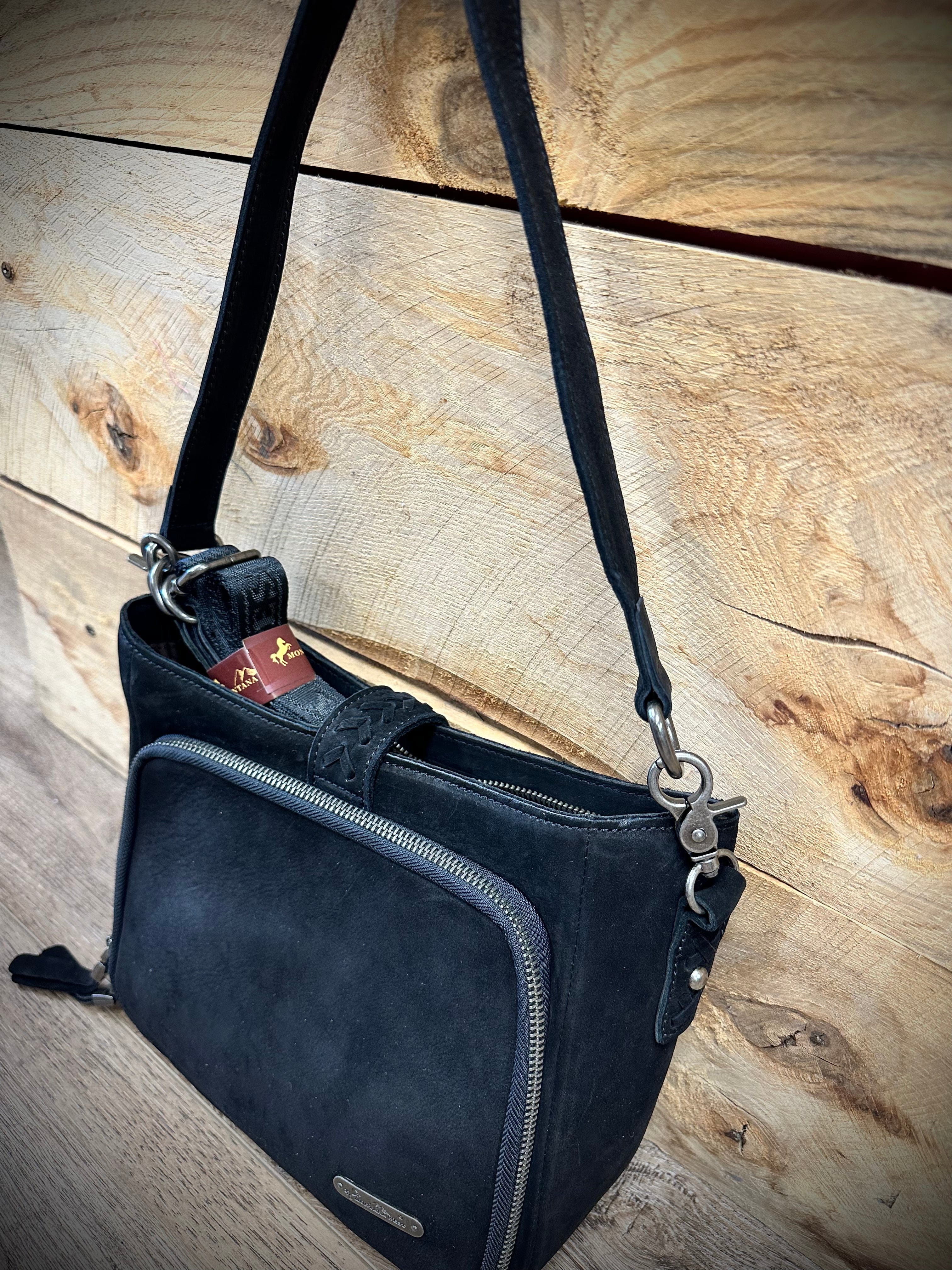 Montana West Genuine Leather Crossbody Purse for Women - Stylish Hobo Shoulder Bag with Adjustable Strap, Perfect for Work, Travel & Everyday Use