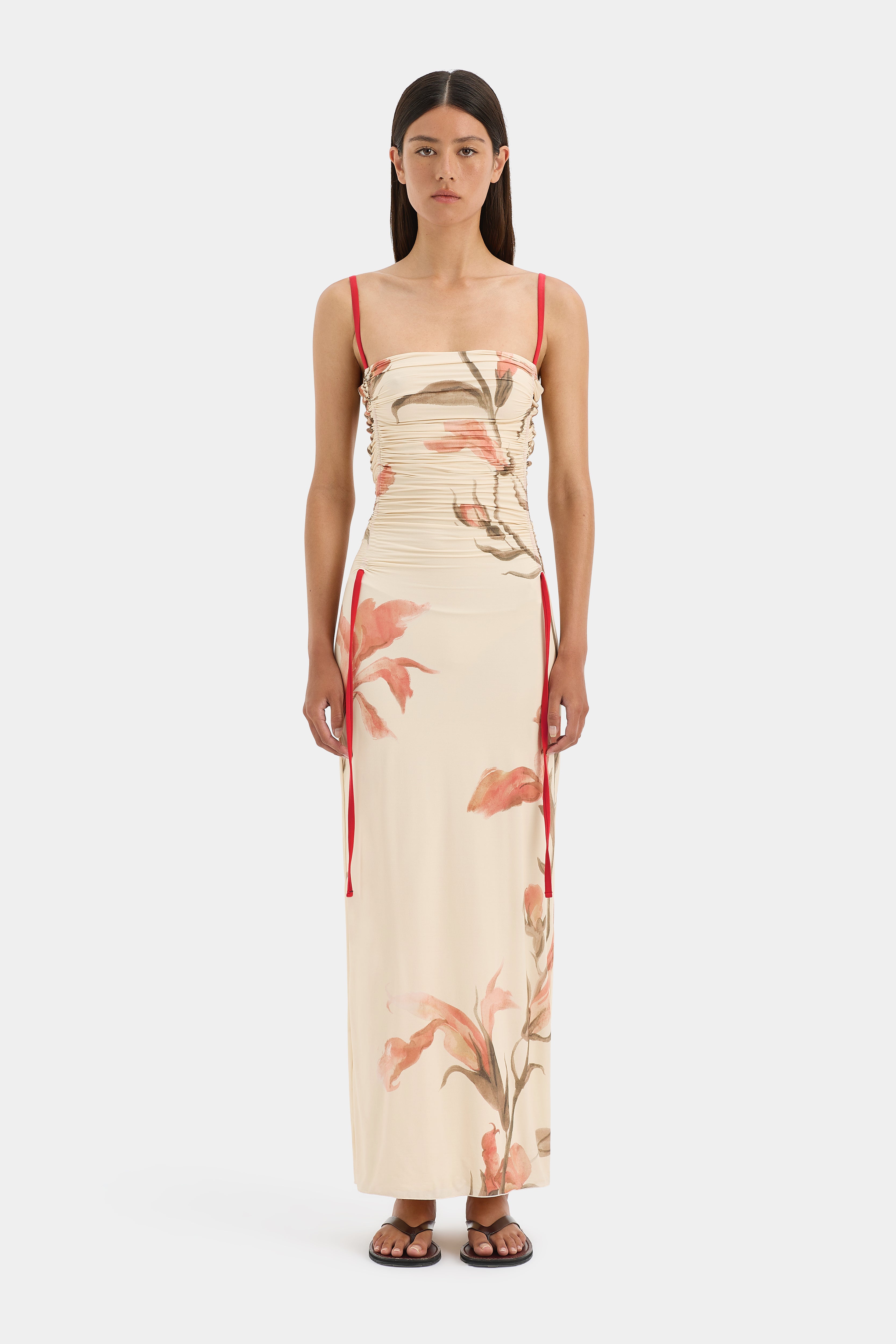 Hana Ruched Midi Dress - Flattering Bodycon Party Dress for Women | Perfect for Cocktail Parties, Date Nights & Special Occasions
