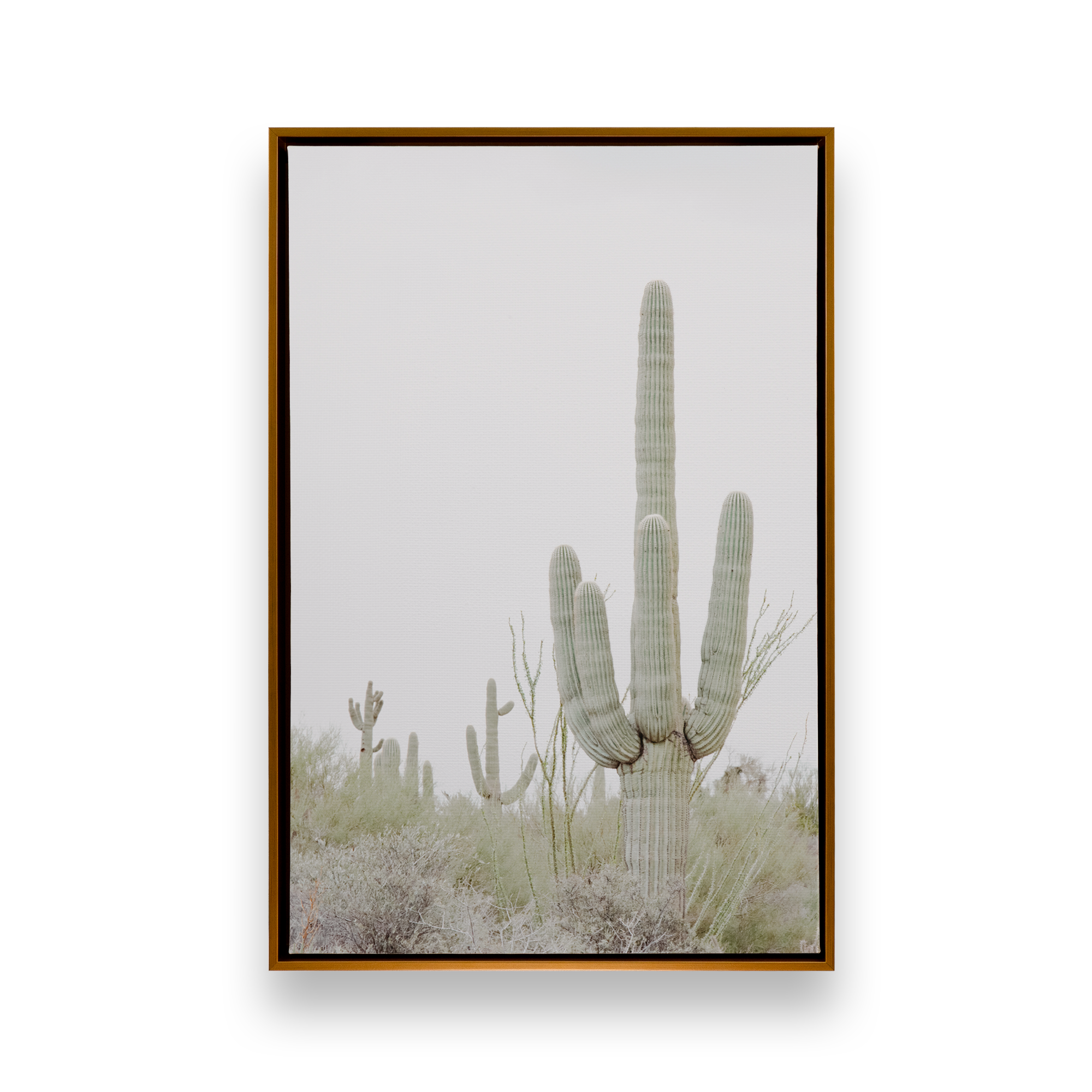 Desert Cactus Wall Art - Hand Painted Canvas Print for Home & Office Decor - Perfect for Living Room, Bedroom, or Southwestern Style Interior Design