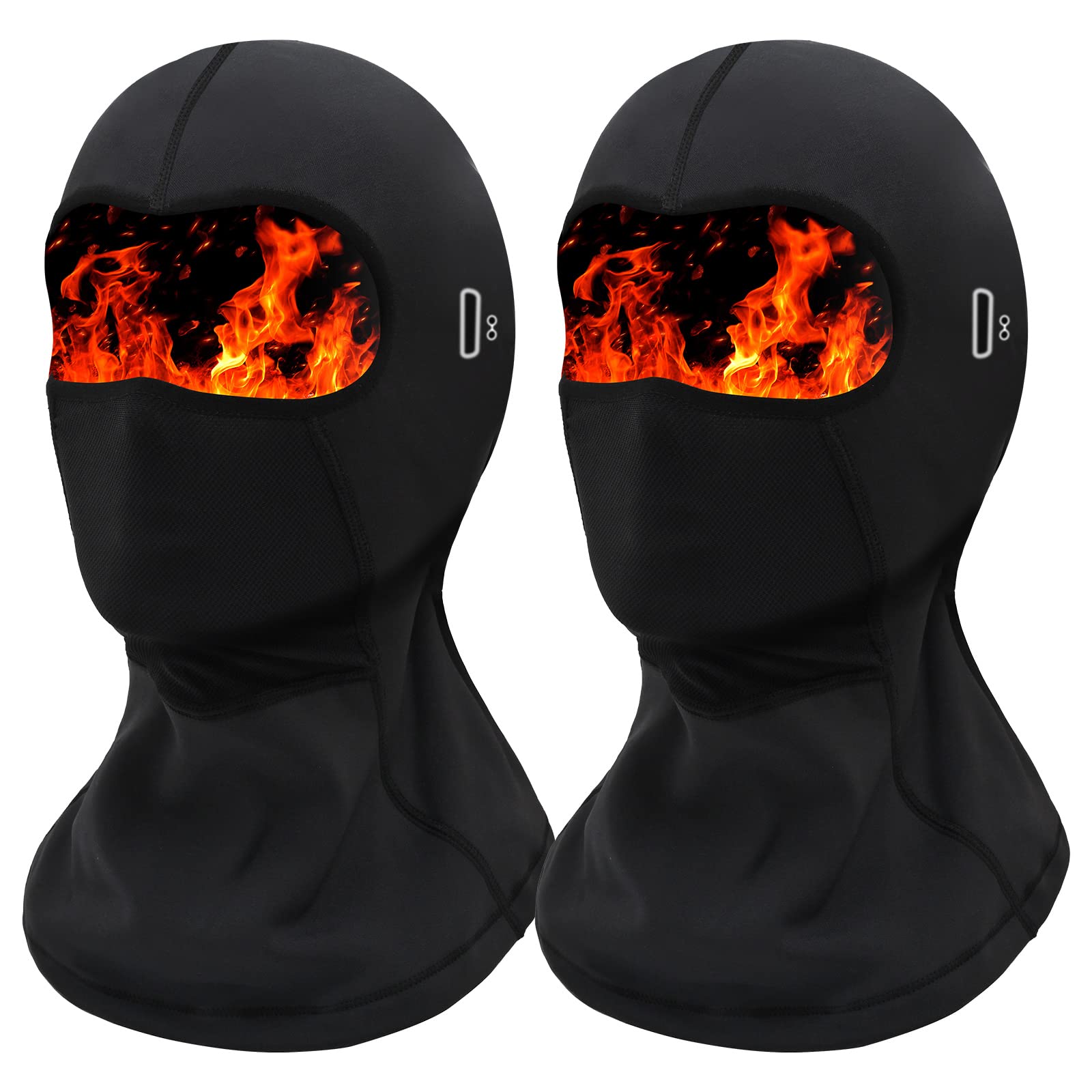 2 Pack Windproof Balaclava Ski Mask for Men & Women - Warm Winter Face Cover for Skiing, Snowboarding, Motorcycle & Outdoor Activities | Perfect for Cold Weather Sports & Commuting