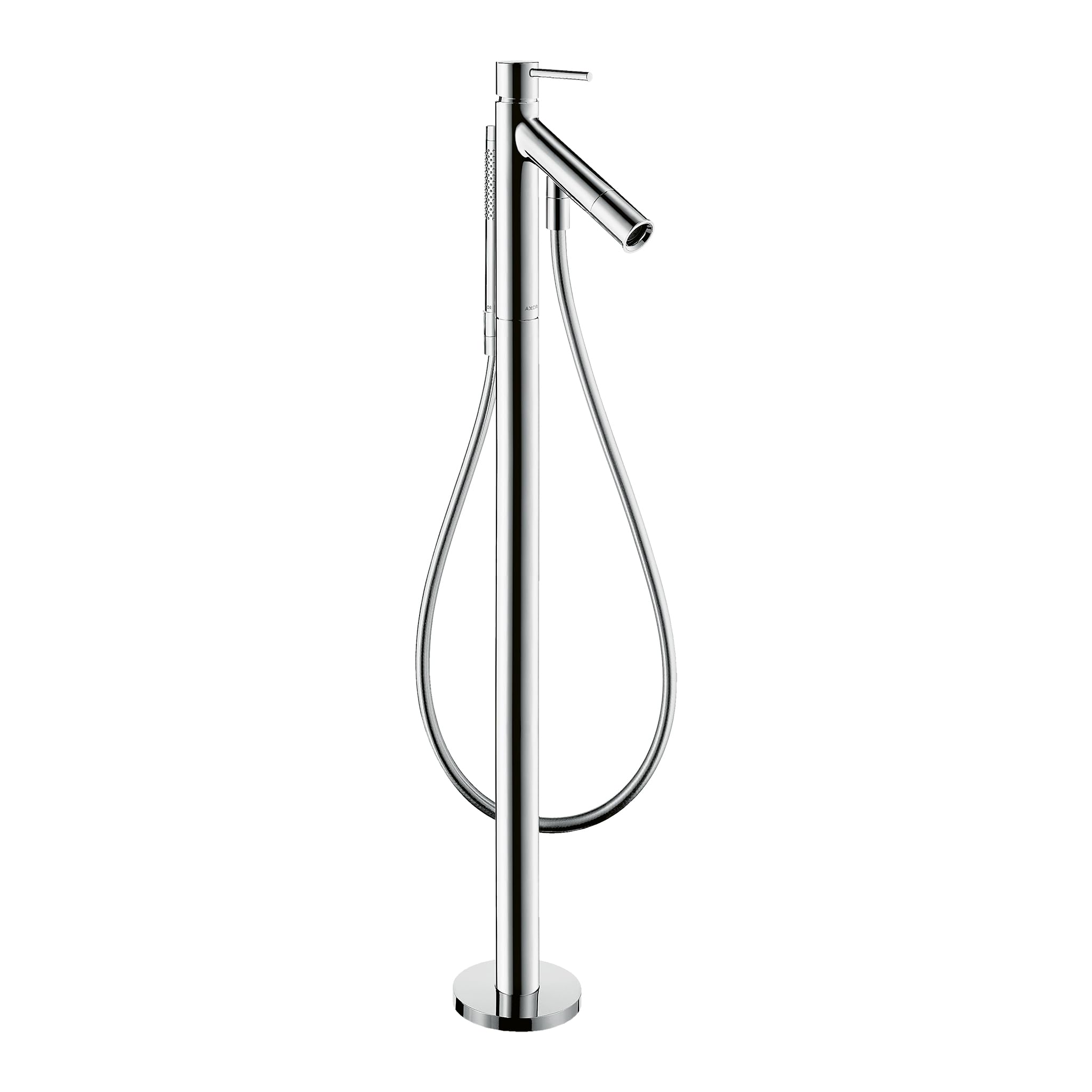 AXOR Starck 40-Inch Tall Freestanding Bathtub Faucet with Hand Shower in Chrome Finish - Modern Bathroom Fixture for Luxury Spa-Like Experience, Model 10455001