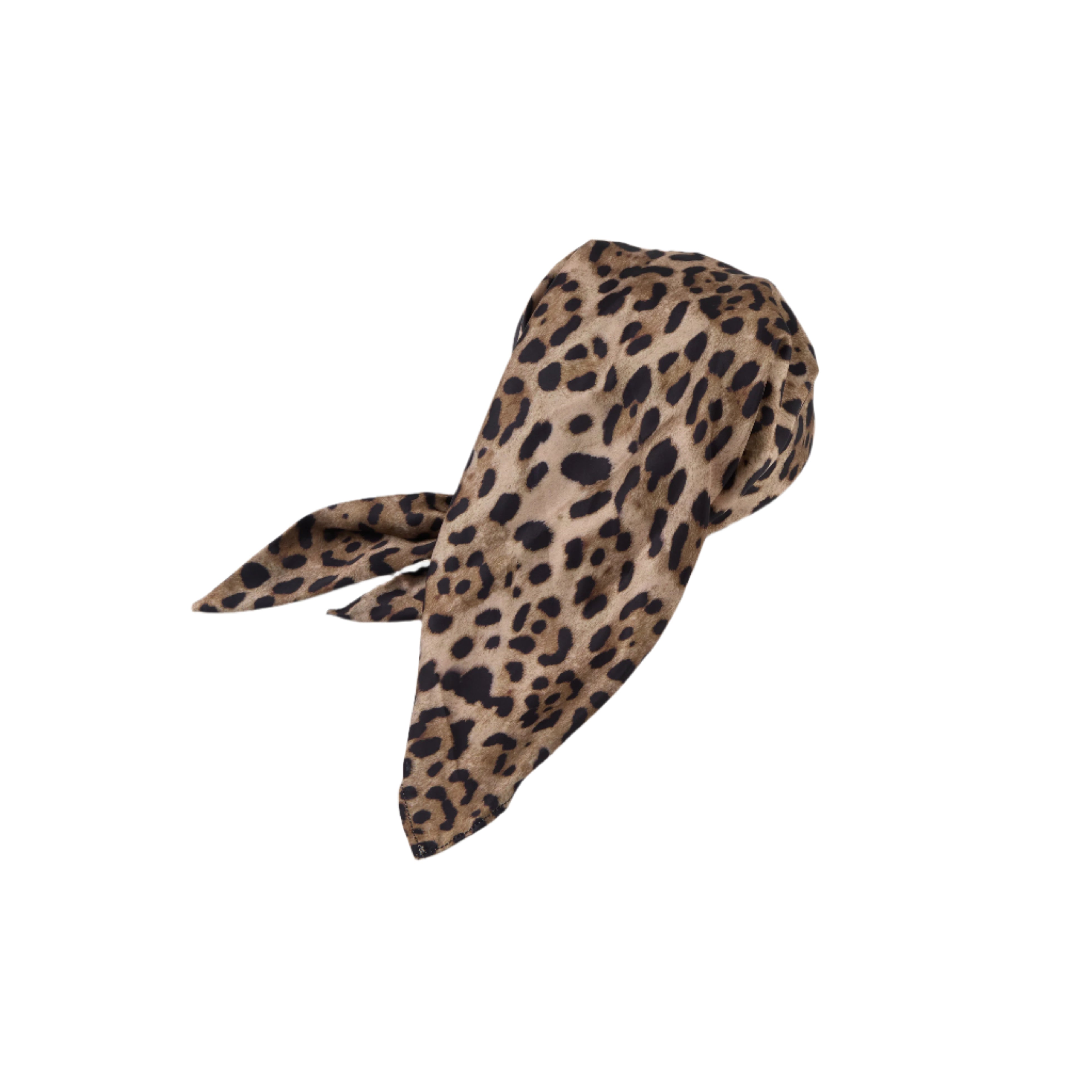 Raquel Leopard Print Satin Headscarf - Fashion Hair Wrap for Women, Soft Silky Headband Scarf - Perfect for Church, Work, Travel & Special Occasions