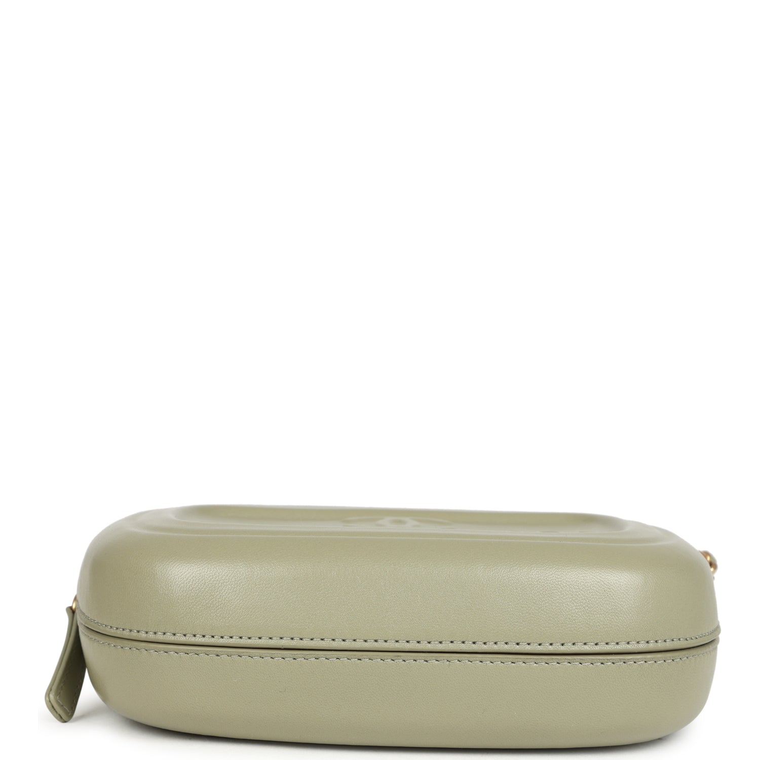 Chanel Mini Savon De Marseille Camera Bag in Khaki Shiny Lambskin with Brushed Gold Hardware - Perfect for Travel, Parties & Everyday Luxury