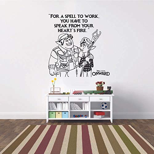Disney Onward Movie Ian Barley Quote Wall Sticker - Vinyl Decal Art for Kids Room, Nursery, Bedroom & Kindergarten Decor (10x8 Inch) - Fun Cartoon Home Decoration for Boys & Girls