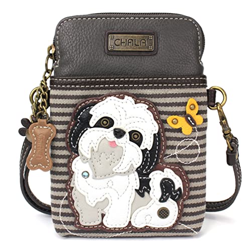 White Shih Tzu - Gray Stripe