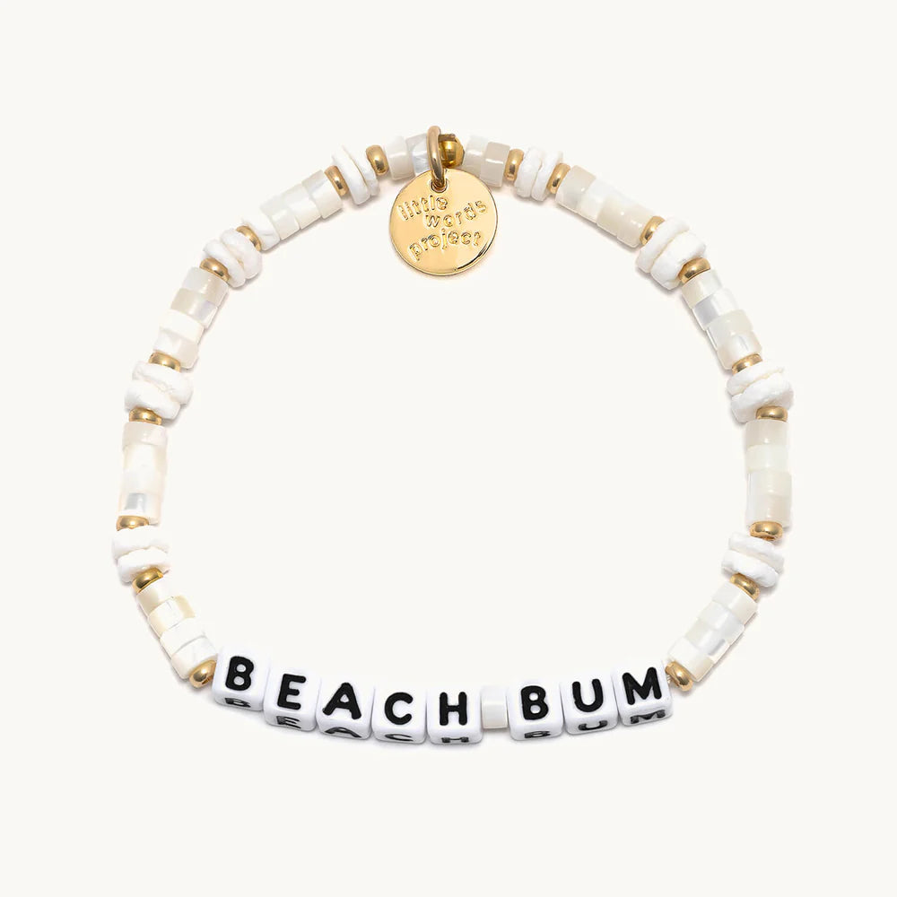 Beach Bum Pink Salt Bracelet for Women - Adjustable S/M Size - Perfect for Beach Vacations, Yoga & Boho Fashion Accessories