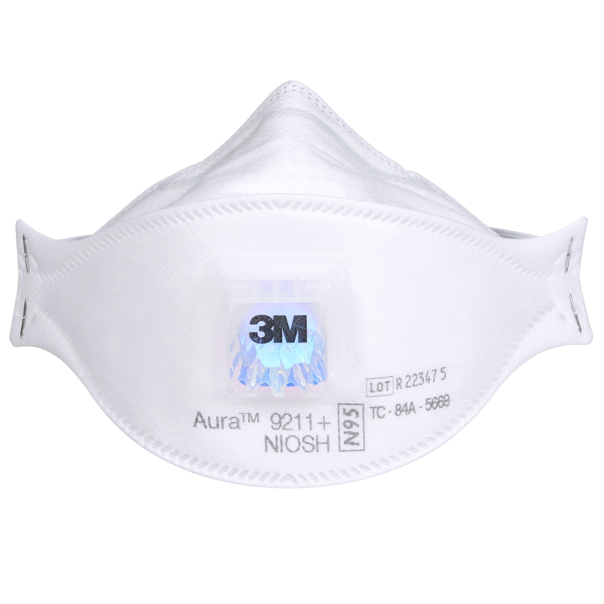 3M Aura Particulate Respirator 9211+ N95 Masks - 20 Pack, NIOSH Certified for Dust, Pollen & Airborne Particles Protection - Ideal for Construction, Woodworking & Allergy Season