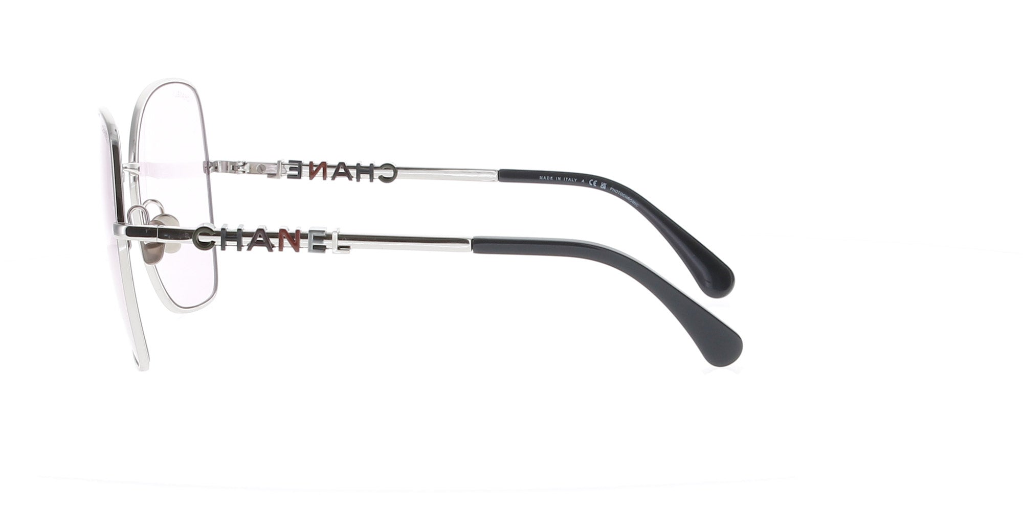 Chanel Silver Butterfly Sunglasses for Women - Luxury Designer Shades with UV Protection - Perfect for Beach, Driving & Summer Fashion