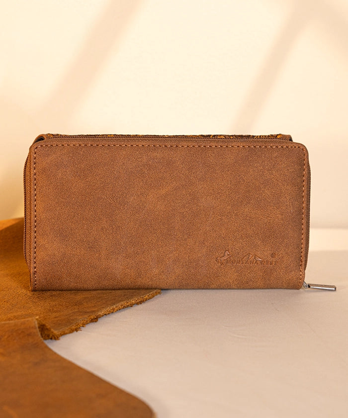 Montana West Embroidered Wallet for Women - Stylish Leather Clutch with RFID Protection | Perfect for Travel, Shopping & Everyday Use