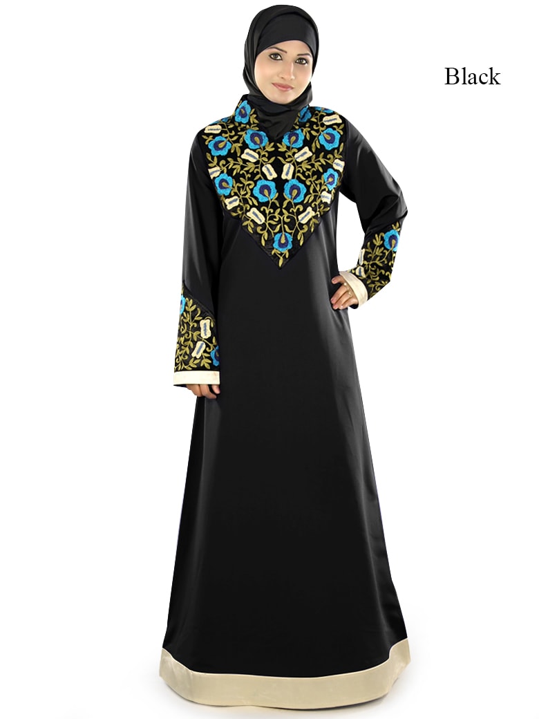 Elegant Ayah Eid Abaya for Women - Islamic Prayer Dress with Embroidery - Perfect for Eid Celebrations, Mosque Prayers & Special Occasions