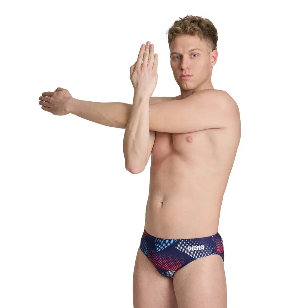 Arena Halftone Brief Swimsuit - High-Performance Competitive Swimwear for Men & Women - Perfect for Lap Swimming, Training & Water Sports