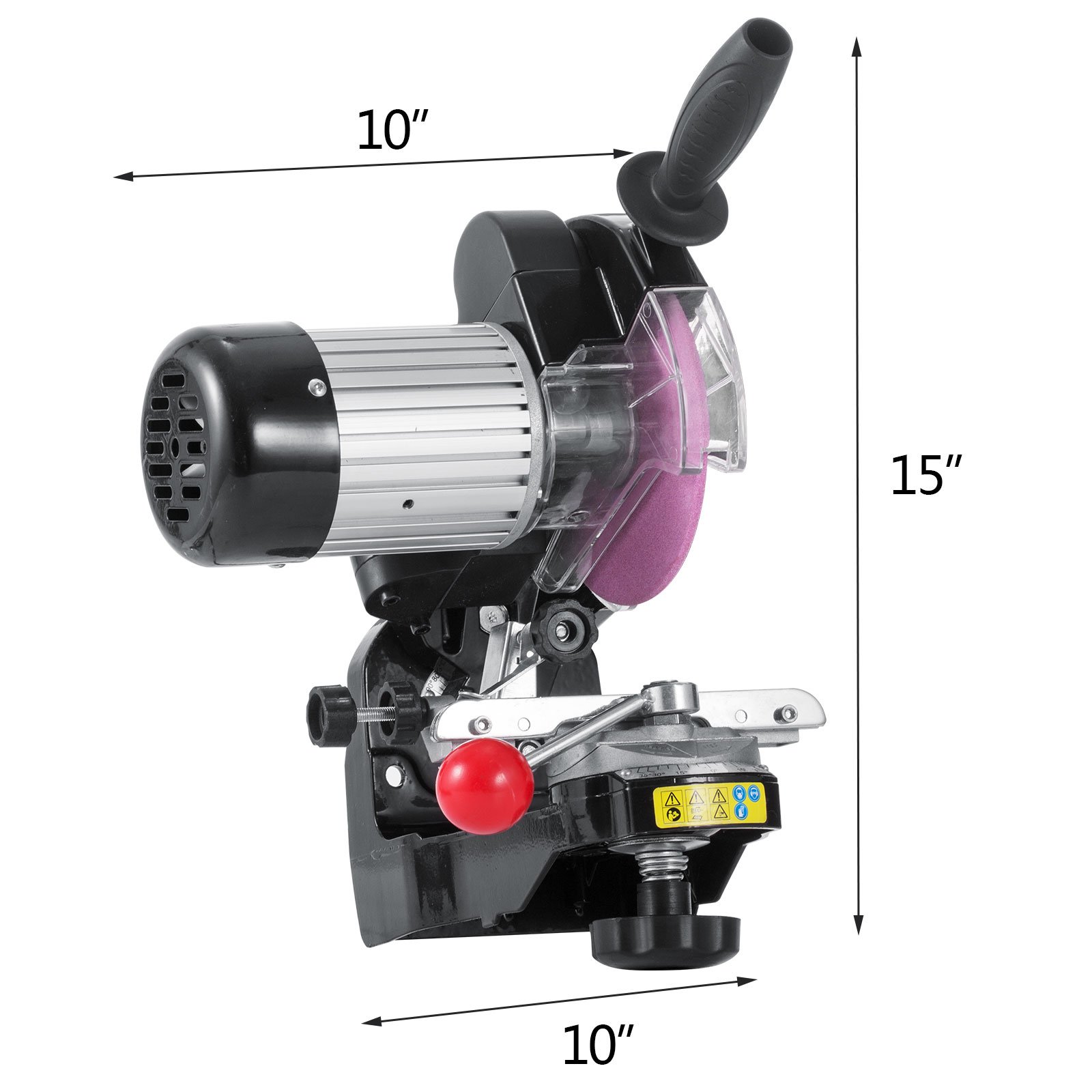 VEVOR Electric Chainsaw Sharpener - 1/8 & 3/16 Inch Saw Chain Grinder with 2 Grinding Wheels, Bench or Wall Mounted for Professional & DIY Use - Perfect for Wood Cutting, Firewood Processing & Forestry Work