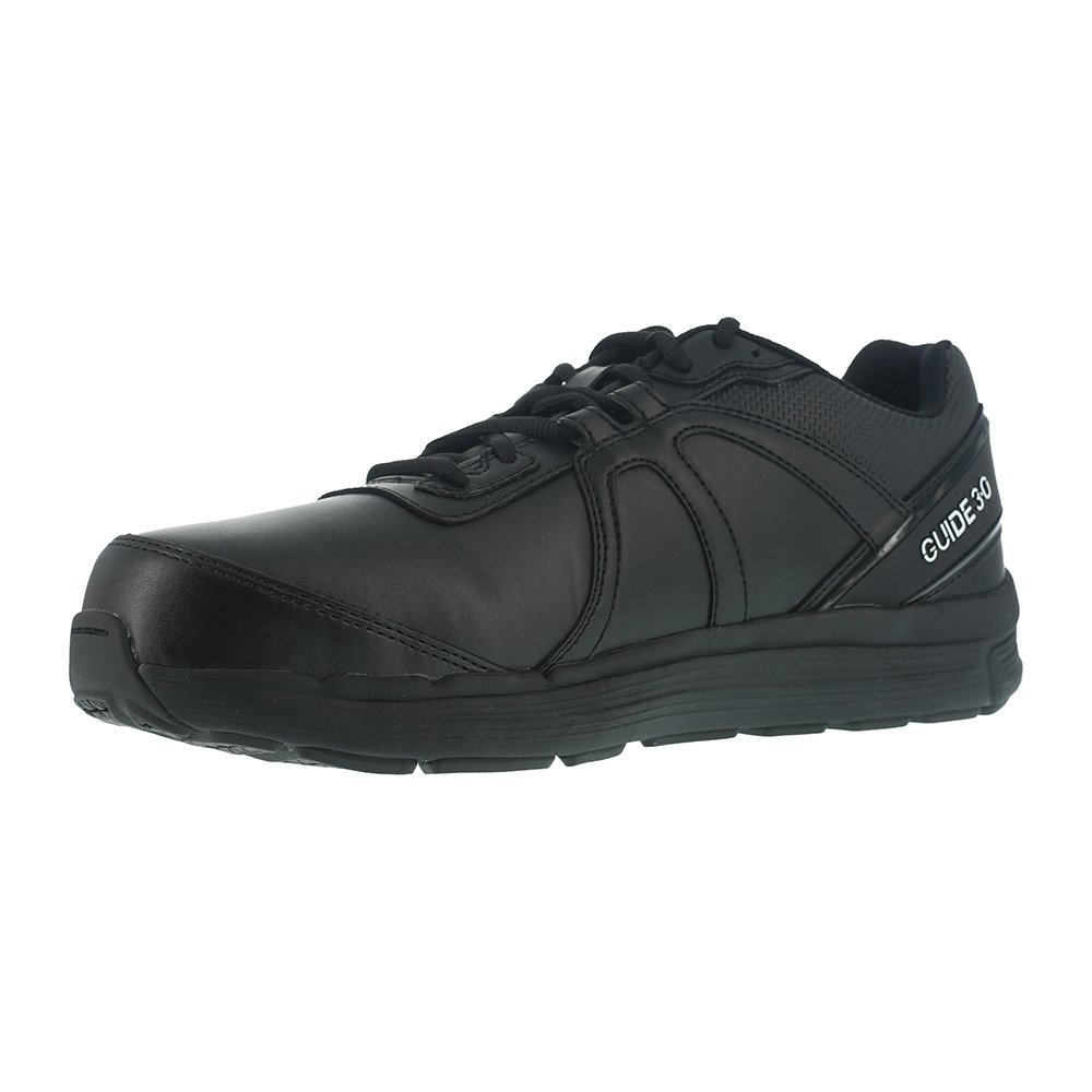 Reebok RB351 Men's Steel Toe Work Shoes - Black Safety Boots for Construction, Warehouse & Industrial Work | Non-Slip, Comfortable Work Boots for Electricians, Mechanics & Laborers