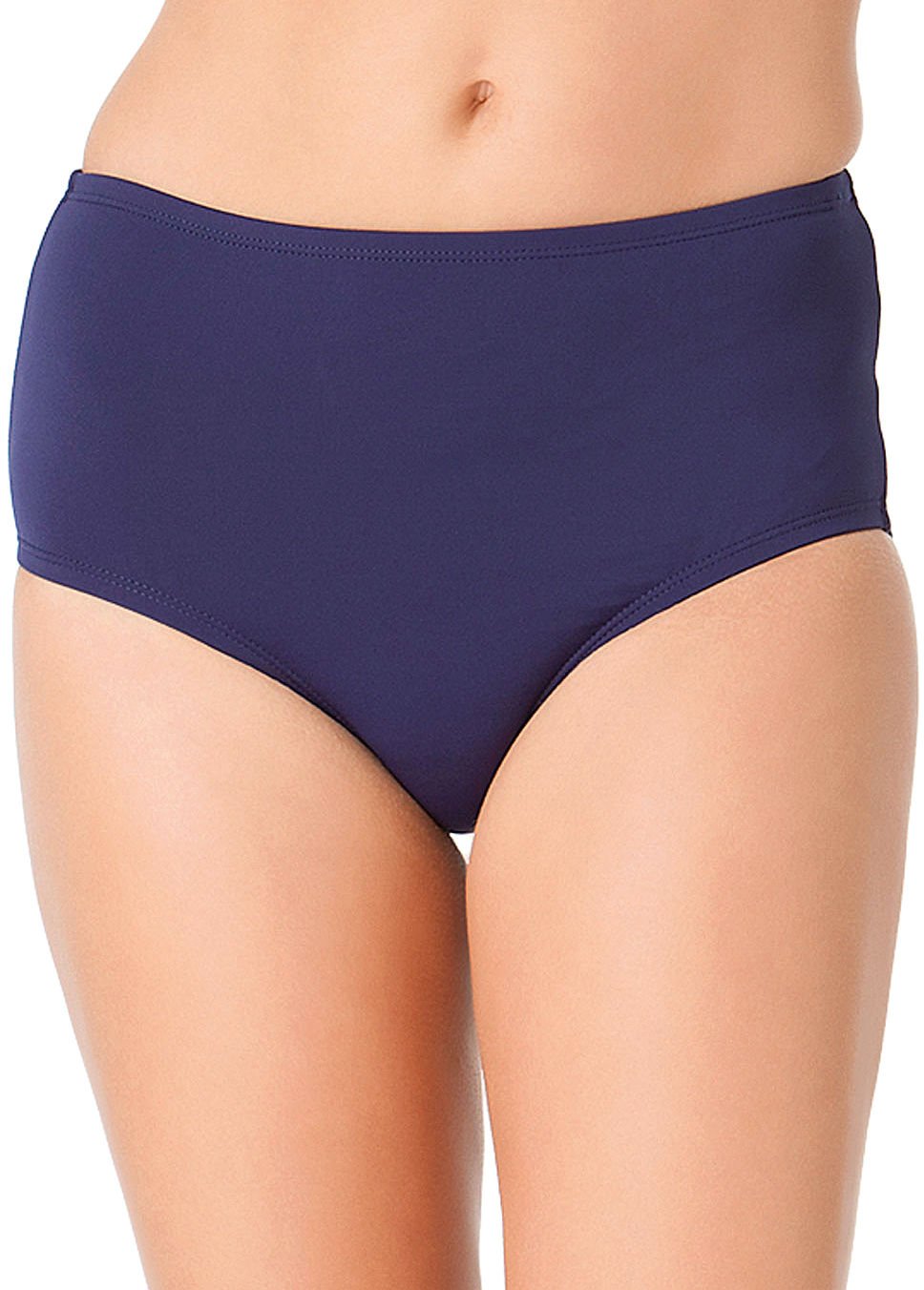 Anne Cole Women's Tummy Control High-Waist Power Mesh Bikini Bottom - Slimming Swimwear for Beach, Pool & Vacation - Comfortable & Supportive Design