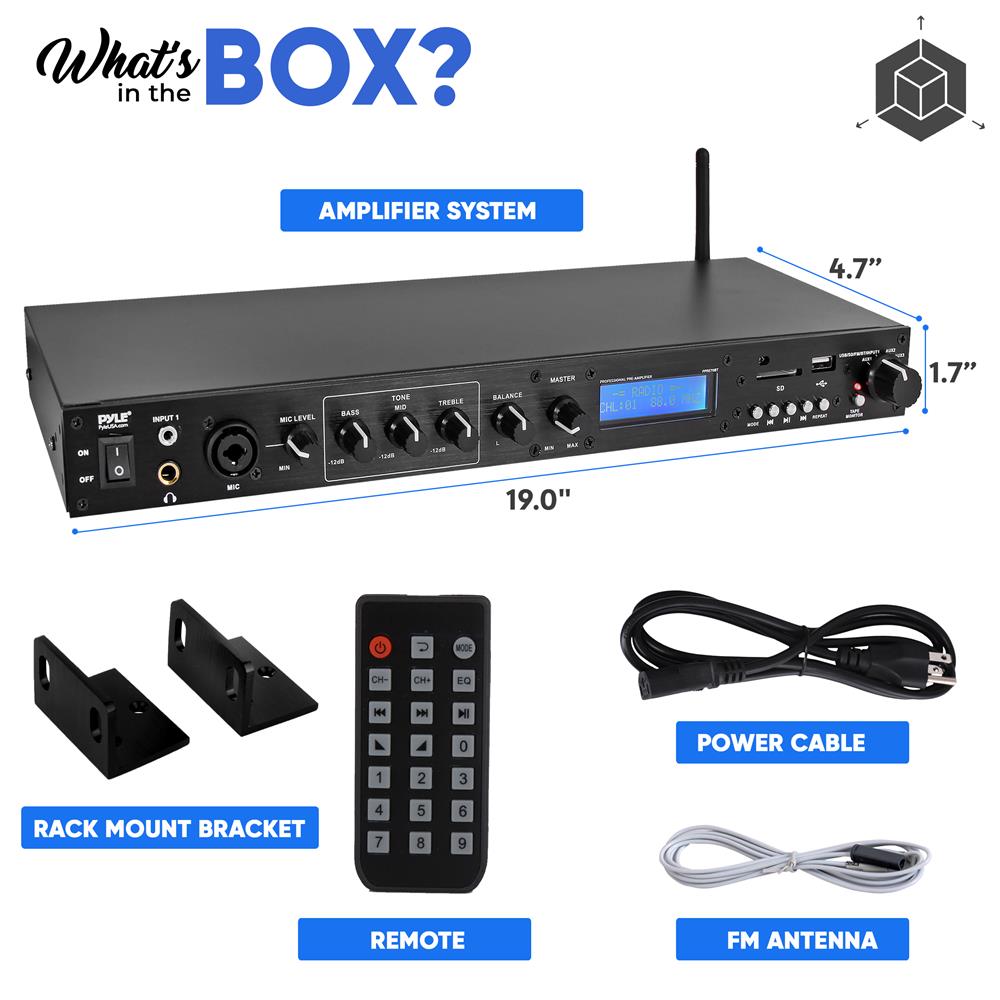Wireless Bluetooth Preamplifier Receiver - Hi-Fi Audio Stereo Preamplifier with RCA Output for Home Theater, Turntable & Speaker System | Perfect for Vinyl Records, TV Sound & Music Streaming