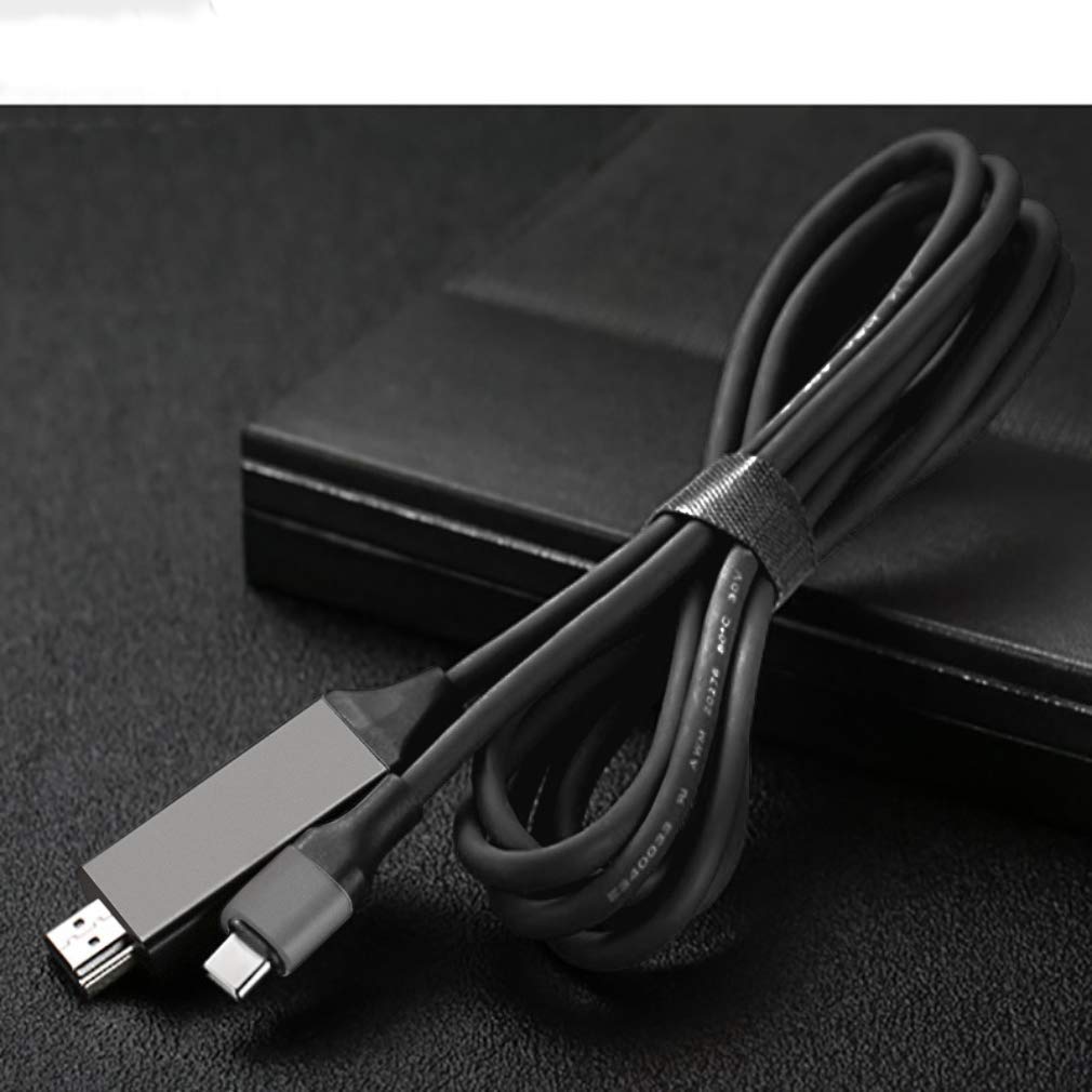 4K USB-C to HDMI Cable 6Ft - Thunderbolt 3 Compatible for Samsung Galaxy A11 - Ultra HD 2160p@30Hz - Home Office Monitor Extension for Laptop, TV & Projector - Perfect for Presentations, Gaming & Streaming