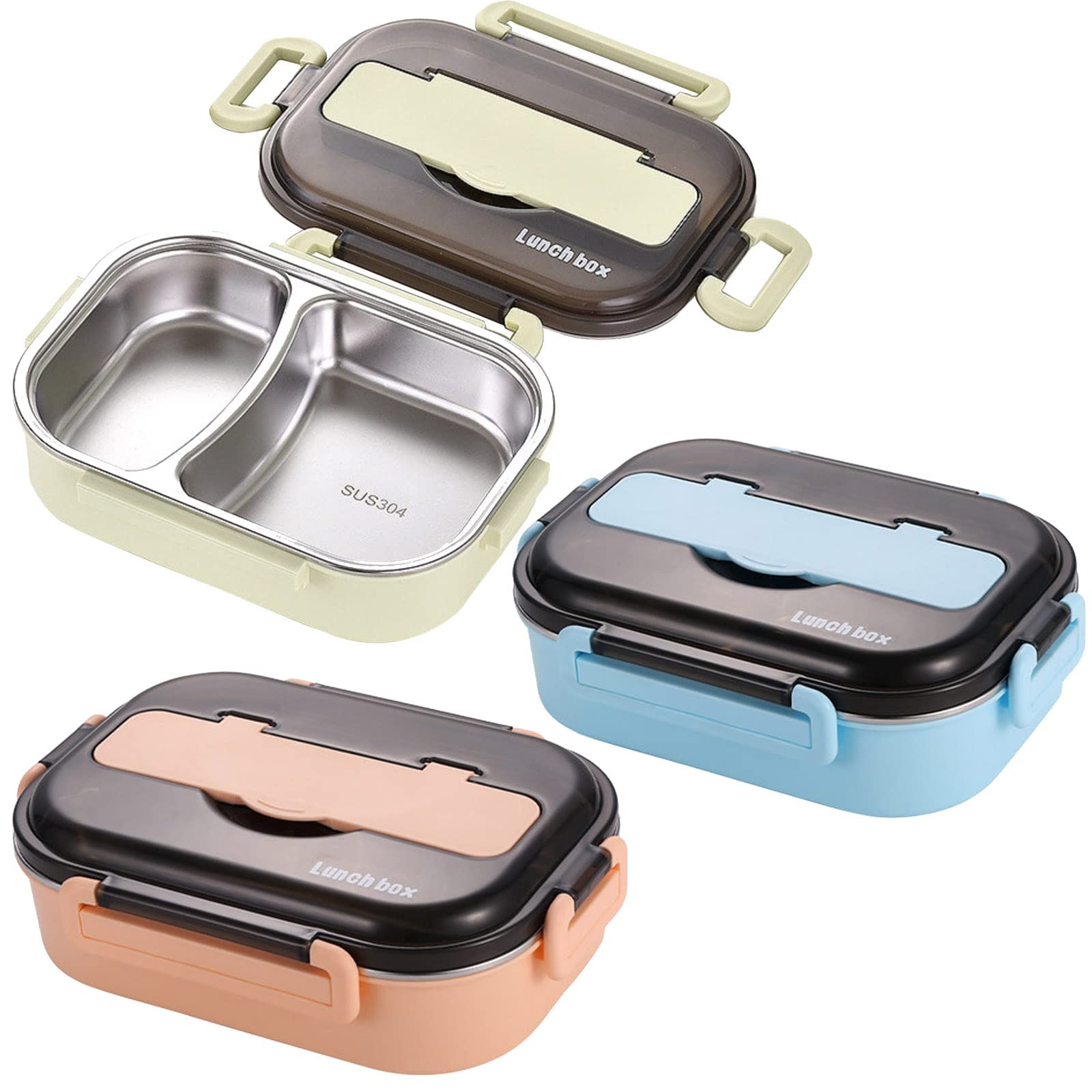 Insulated Bento Lunch Box for Kids & Adults - Thermal Insulated Food Container for School, Work, Picnic - Portable Lunch Box Set with Tableware for Students & Office Use - Perfect for Meal Prep, Outdoor Activities & Daily Commuting