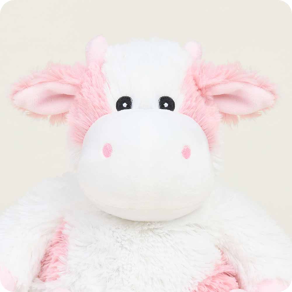 Strawberry Cow Plush Warmies - Microwaveable Heating Pad for Stress Relief & Pain Relief - Perfect for Kids, Adults, Cold Weather & Relaxation