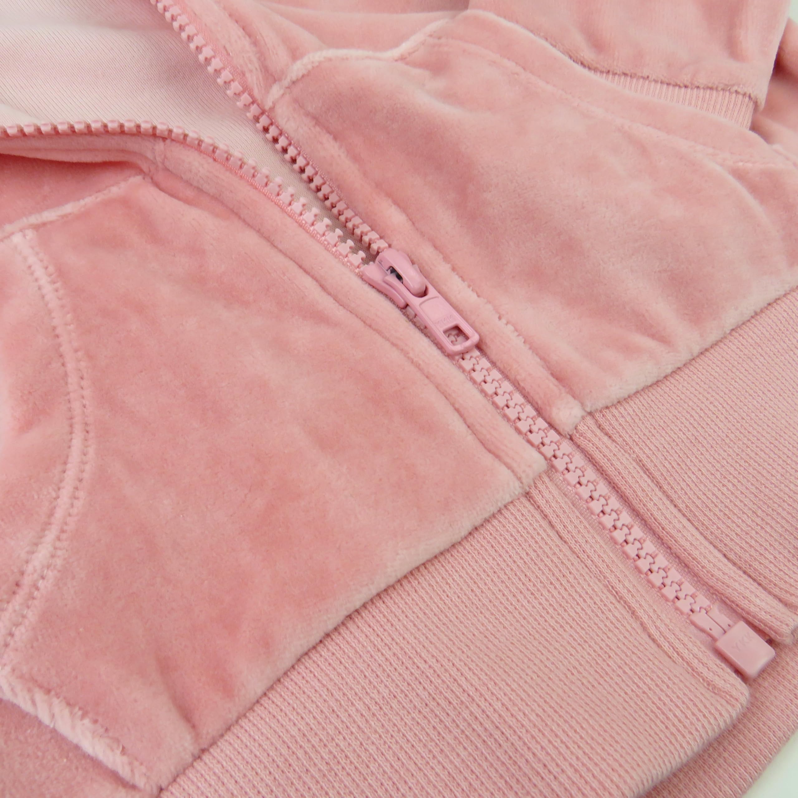 HonestBaby Velour Pullover Hoodie & Zip Front Sweatshirt with Jogger Sweatpants Set - Cozy Outfit for Toddlers, Baby Boys & Girls - Perfect for Playdates, Family Outings & Casual Wear