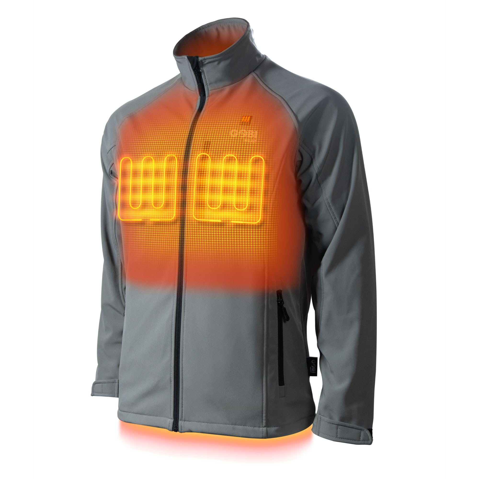 Gobi Heat Sahara Men's Heated Jacket with 10-Hour Battery & USB Charger - Machine Washable Winter Coat for Outdoor Work, Hunting, and Skiing
