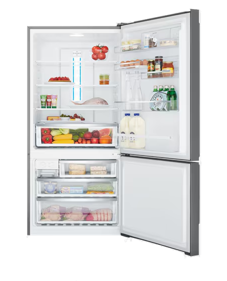 Westinghouse WBE5304BC 496L Right Hand Door Bottom Mount Refrigerator in Dark Stainless Steel - Perfect for Modern Kitchens & Open-Plan Living Spaces
