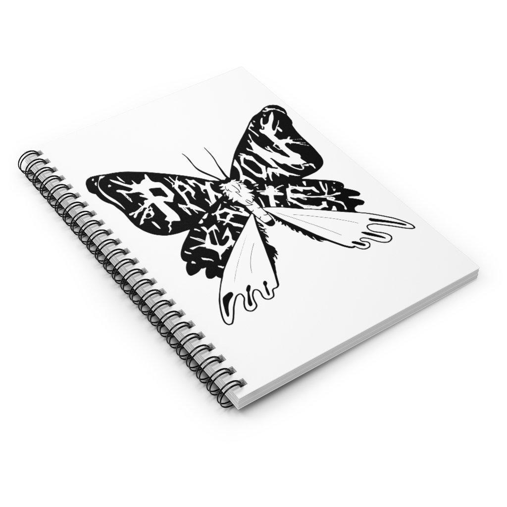 Premium Ruled Line Moth Spiral Notebook - A5 Size, 80 Sheets, College Ruled Paper for School, Office & Journaling - Perfect for Note Taking, Sketching & Gift Giving