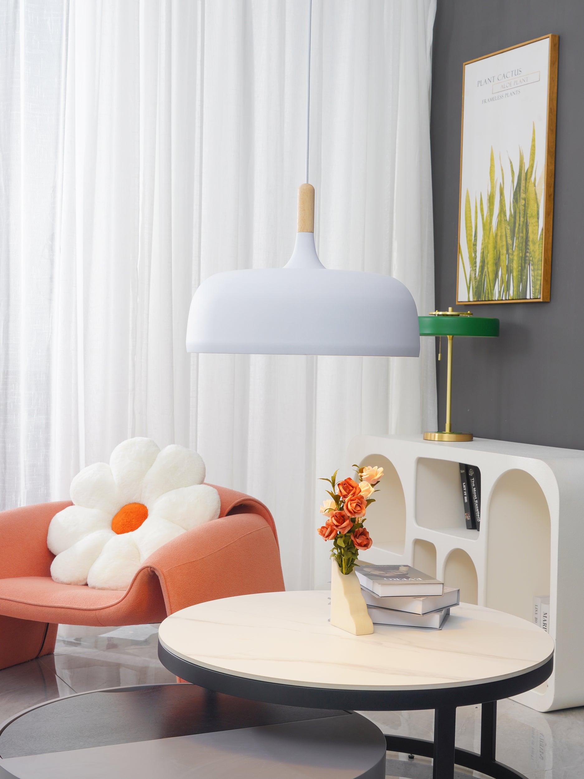 Stylish Acorn Pendant Light Fixture - Modern Hanging Ceiling Lamp for Kitchen Island, Dining Room & Bedroom Decor