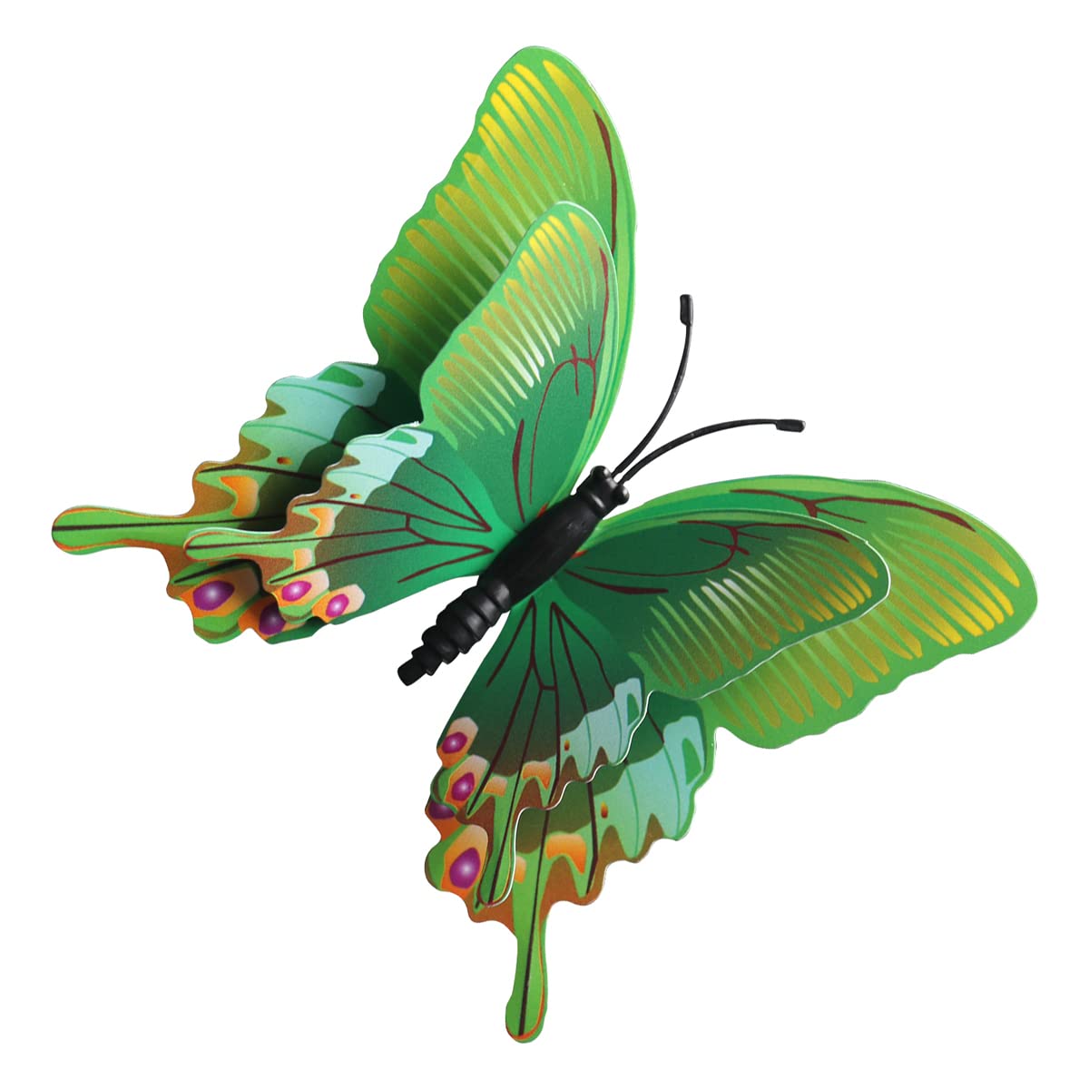 Queenbox Plastic Butterfly Car Perfume Clip - Air Freshener Diffuser for AC Vents & Home Decor, Aromatherapy Vent Clip in Green - Perfect for Cars, Offices & Small Spaces