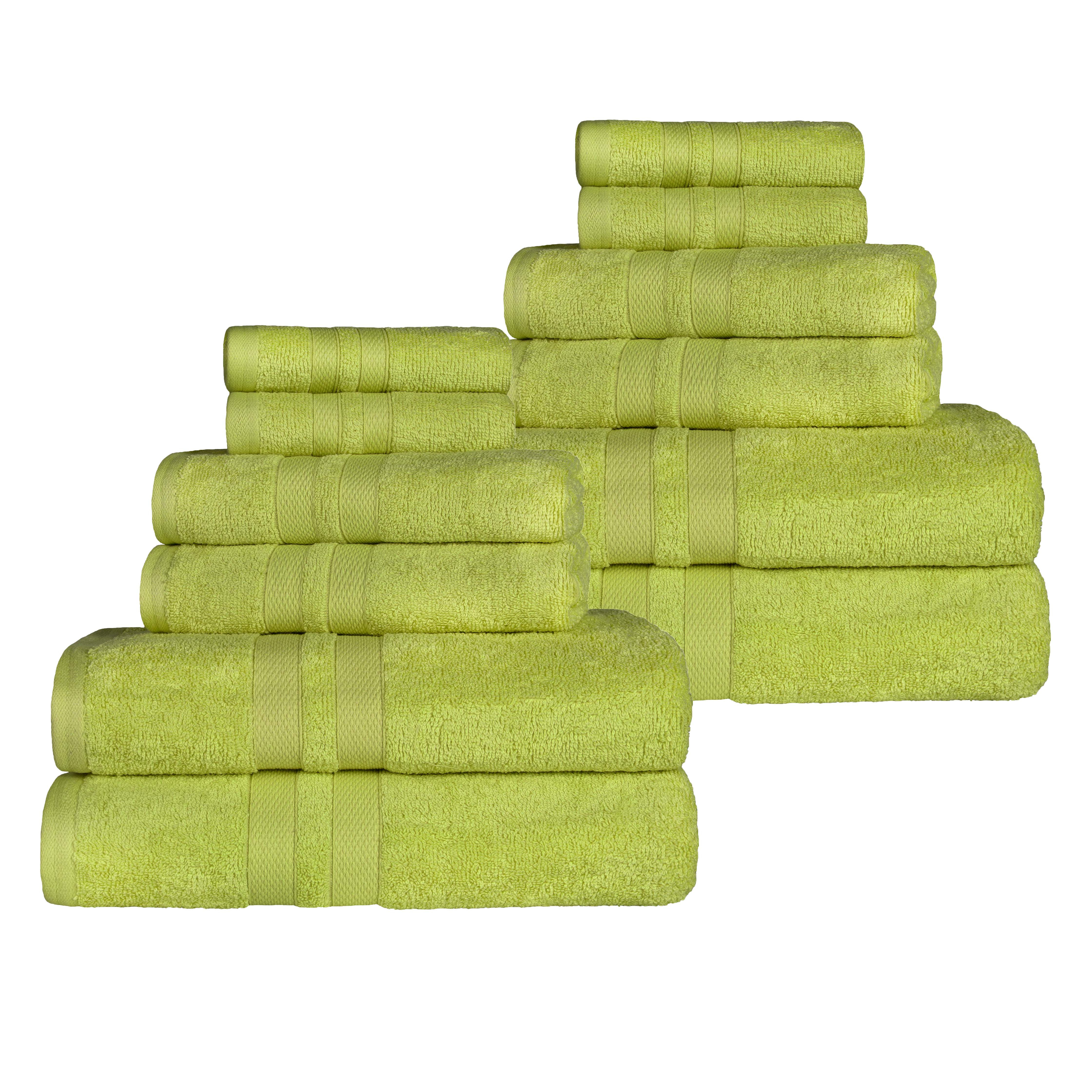 Premium 12-Piece Ultra Soft Cotton Towel Set - Super Absorbent, Quick Drying Bath & Beach Towels for Spa, Gym, Pool, and Home Use