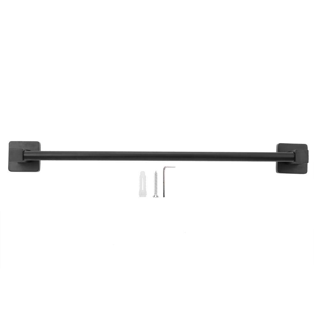 50cm Stainless Steel Wall Mounted Towel Rack - Heavy Duty Bathroom & Kitchen Storage Shelf for Hanging Towels, Robes & Utensils - Space Saving Organizer for Small Spaces