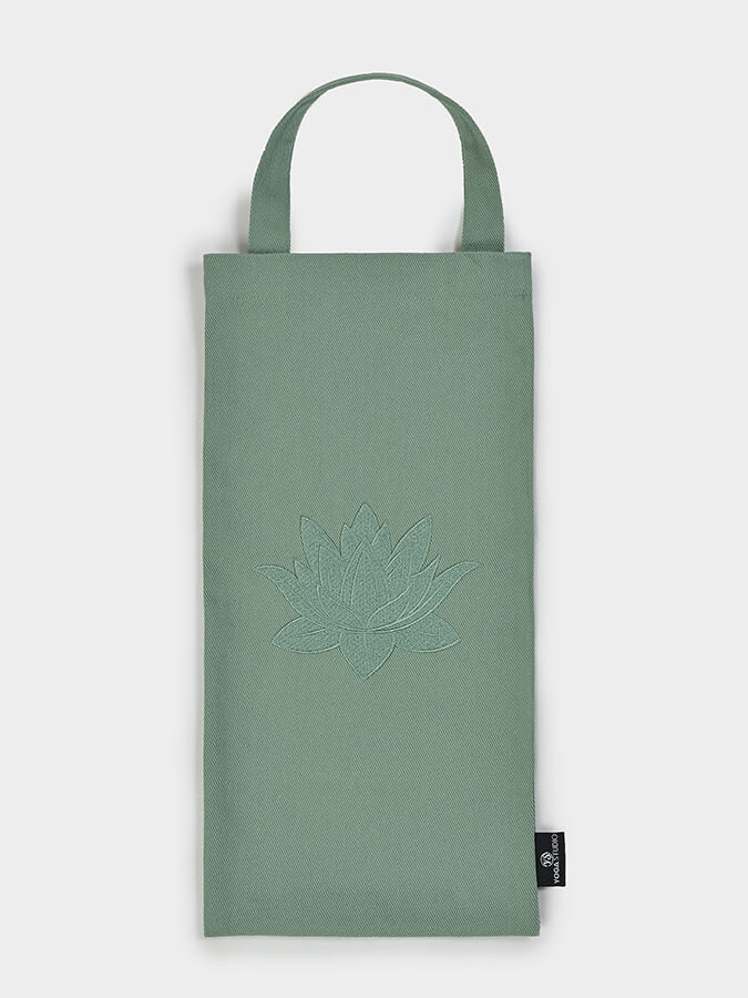 GOTS Certified Organic Cotton Yoga Sandbag Cover - Eco-Friendly & Breathable for Hot Yoga, Meditation & Home Workouts