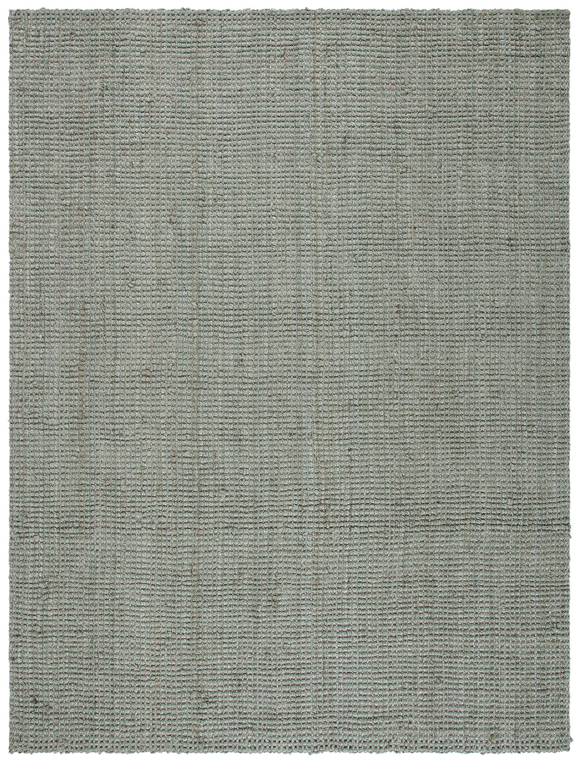 SAFAVIEH Natural Fiber Collection Handmade Jute Area Rug - 8' x 10', Green & Grey, Farmhouse Style, Non-Slip & Durable for High Traffic Areas | Perfect for Living Room, Bedroom, Dining Room & Home Office (NF730B)