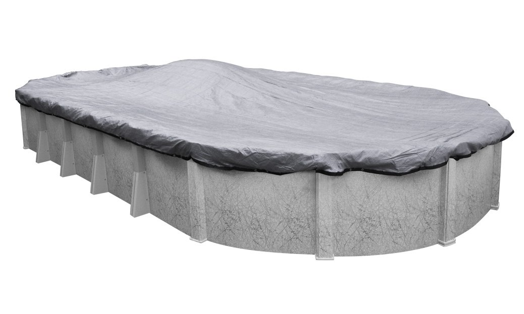Robelle 401221 12x21 ft Oval Above Ground Pool Winter Cover - Heavy Duty Mesh Swimming Pool Cover for Freeze Protection | Durable All-Season Protection for Inground & Above Ground Pools