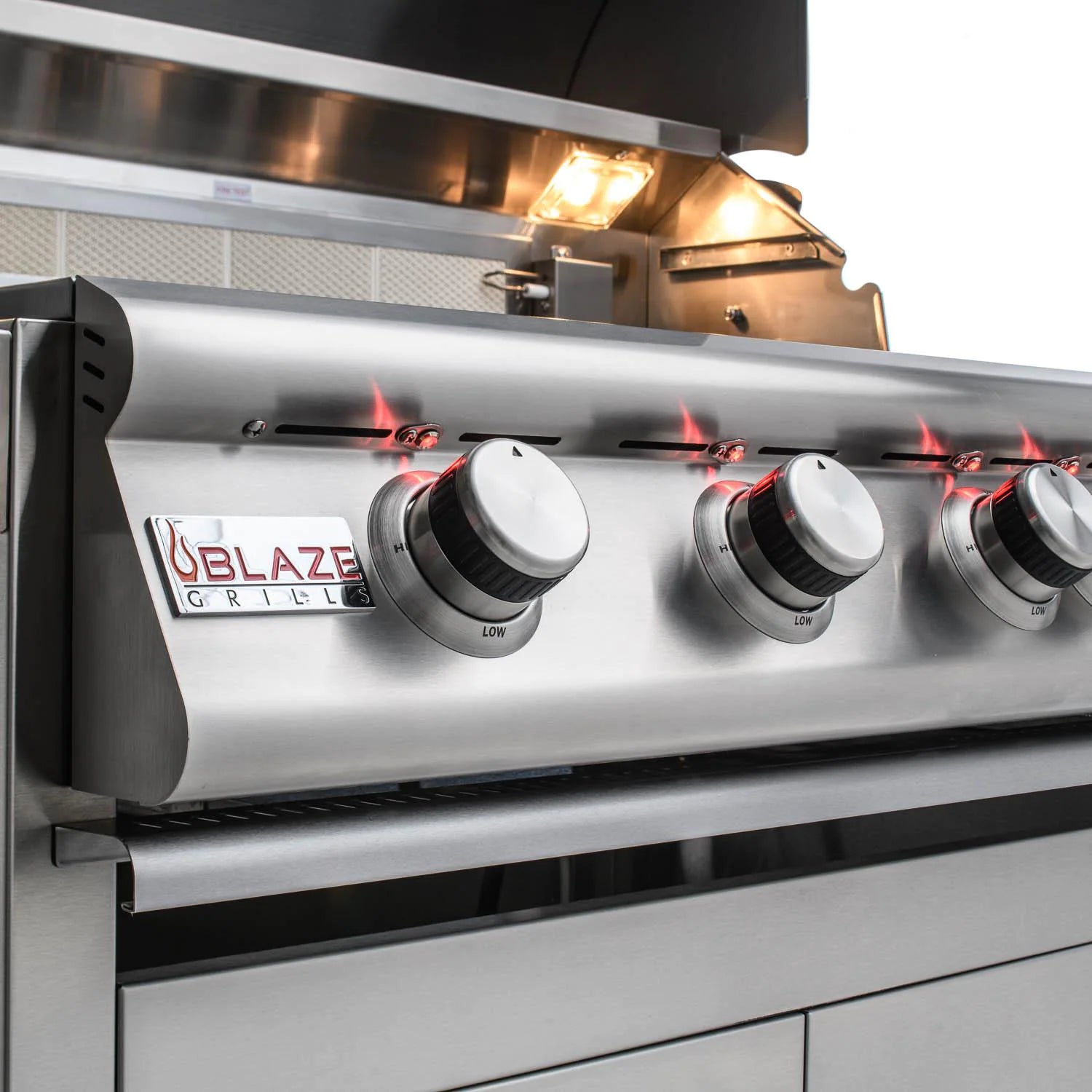 40 Inch 5-Burner LTE Gas Grill with Rear Burner & Built-in LED Lighting System - Perfect for Backyard BBQs, Outdoor Cooking & Patio Entertaining