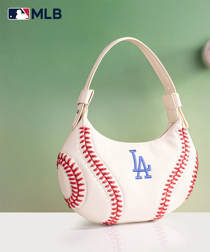 MLB Los Angeles Dodgers Crossbody Hobo Bag for Women - Stylish Shoulder Purse for Baseball Games, Travel & Daily Use