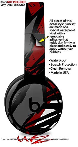 Beats Solo Pro Headphones Skin Decal Wrap - Baja 0040 Red Dark Protective Cover | Compatible with Beats Solo Pro (Headphones Not Included) | Perfect for Travel, Gym & Daily Use