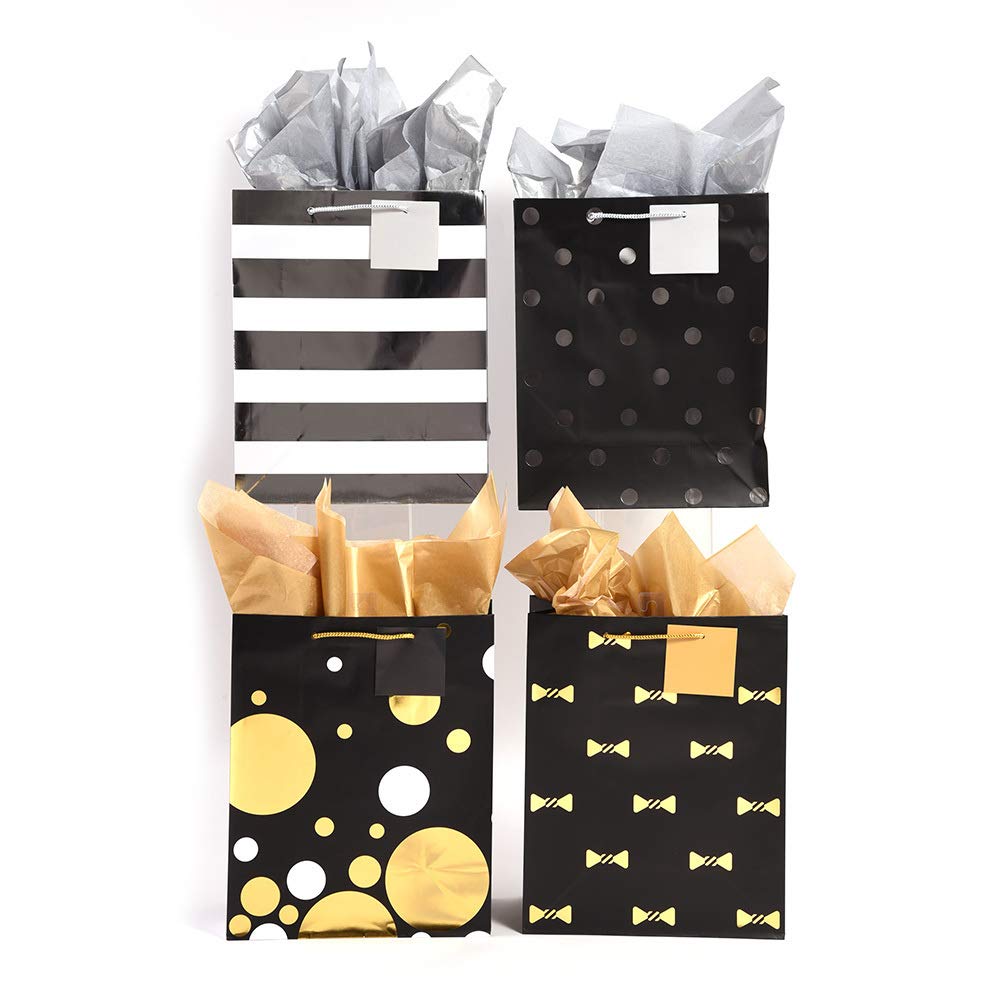 DDI 2315460 Hot Stamp Party Patterned Gift Bags - Large Size (Case of 120) - Perfect for Birthday Parties, Weddings & Holiday Gifts