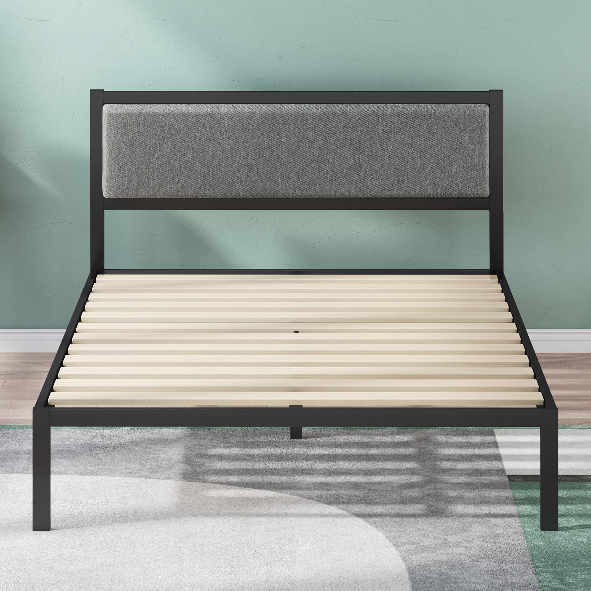 ZINUS Korey Full Metal Bed Frame with Headboard - Easy Assembly for Bedroom