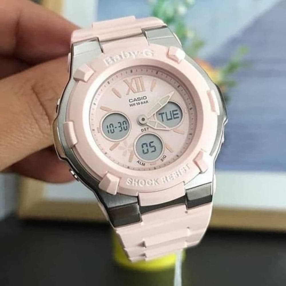 CASIO BABY-G BGA-110BL-4BDR Digital Quartz Pink Resin Women's Sport Watch - Waterproof, Shock Resistant for Running, Swimming & Outdoor Activities