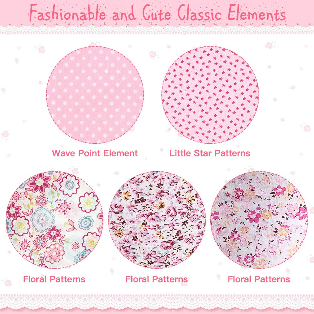 PAWCHIE 5 Pack Reversible Dog Bandanas - Adjustable Floral Pet Scarves for Small Dogs & Cats | Soft Triangle Bibs & Square Kerchiefs | Perfect for Spring Outfits, Costume Parties & Daily Pet Fashion Accessories