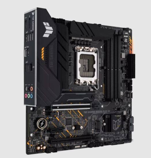 ASUS TUF GAMING B660M-PLUS D4 mATX Motherboard - LGA 1700 Socket for 12th Gen Intel Core i3/i5/i7/i9 CPUs - DDR4, PCIe 4.0, Dual M.2 - Perfect for Gaming PC Builds & High-Performance Workstations