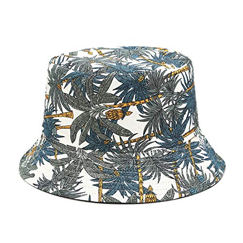 Stylish Bucket Hats for Women & Men - UV Protection Summer Beach Hats with Hawaiian Print - Lightweight Packable Sun Hat for Outdoor Activities, Travel, and Vacation