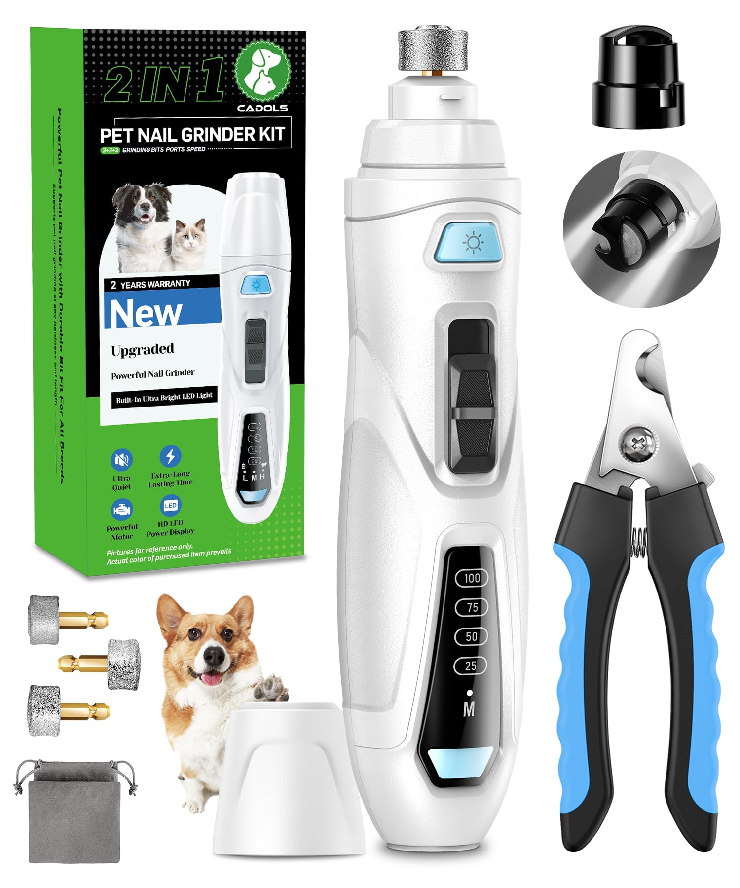 A Peaceful Grooming Experience with Bella and the Quiet Rechargeable Dog Nail Grinder