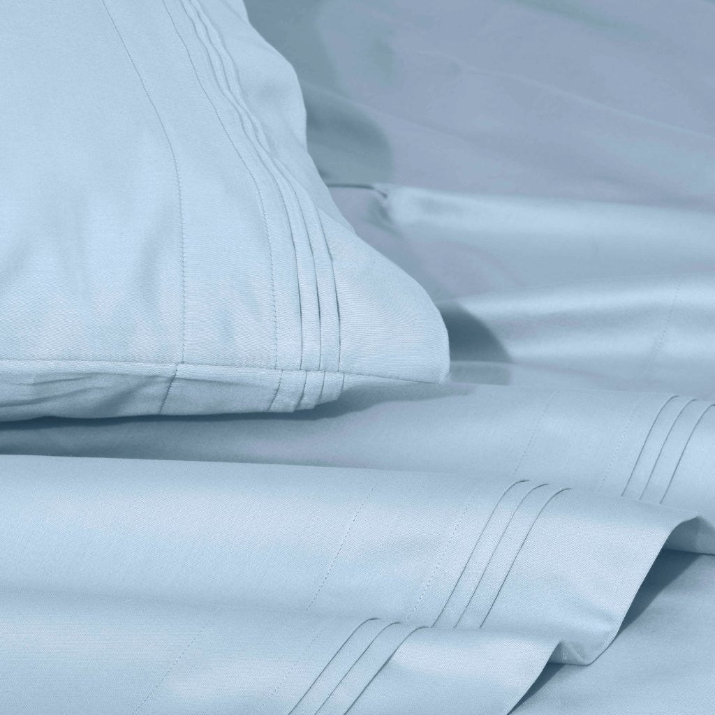 1000 Thread Count Egyptian Cotton Bed Sheet Set - Super Soft Luxury Sheets for Olympic Queen Size Bed - Perfect for Home, Hotel & Guest Room Comfort