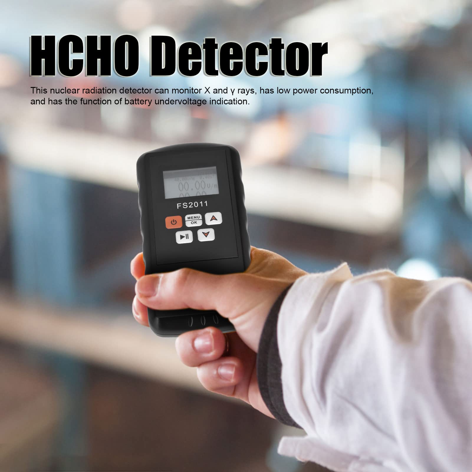 EVTSCAN 3-in-1 Handheld Geiger Counter Nuclear Radiation Detector - Portable Gamma & X-ray Radiation Meter with Audible Alarm | Electromagnetic & Formaldehyde Tester for Home, Outdoor & Industrial Safety