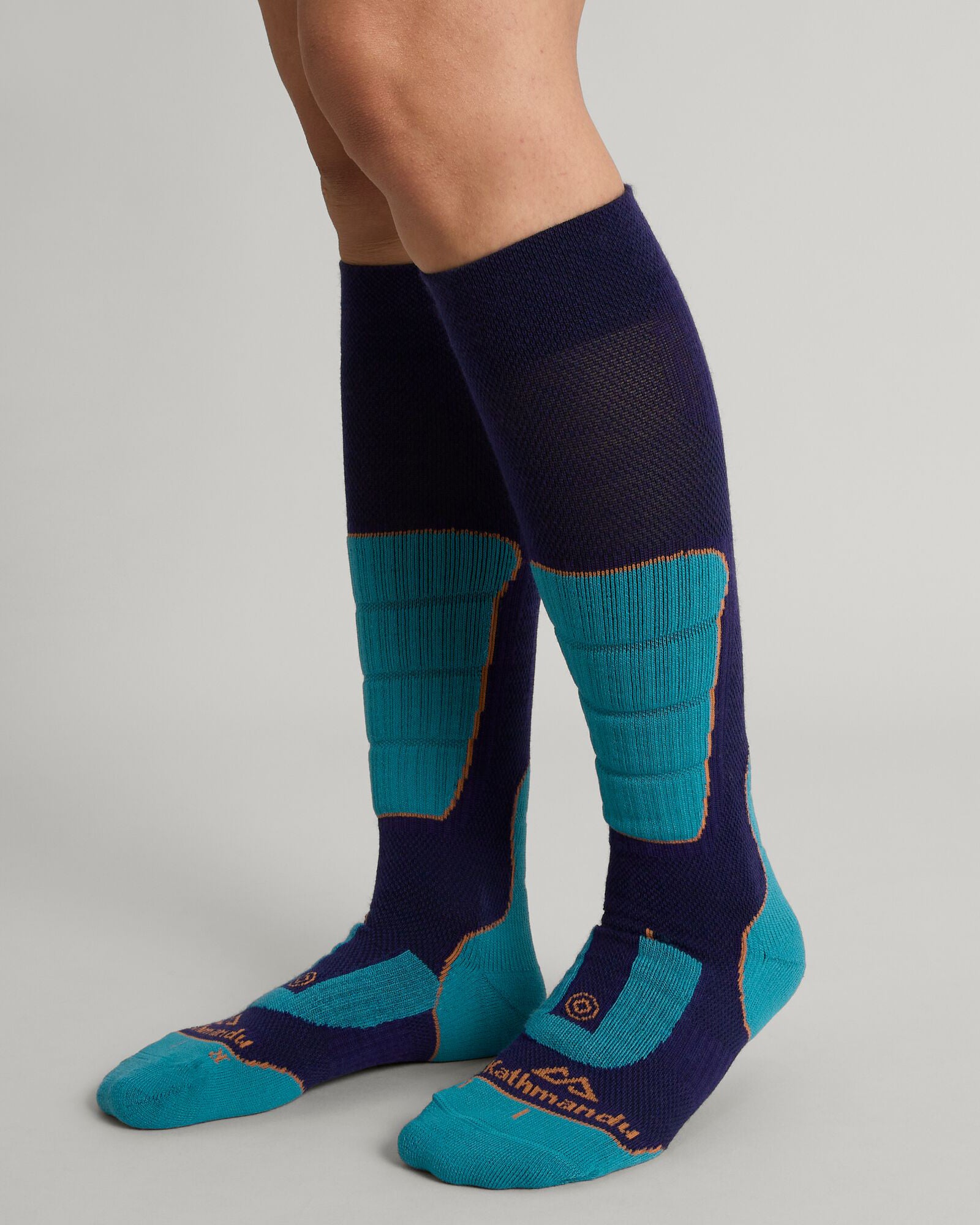 Premium Snow Sport Socks - Thermal Winter Hiking & Skiing Socks for Men & Women (Dark Horizon/Eddy/Squash) - Ideal for Skiing, Snowboarding & Cold Weather Outdoor Activities